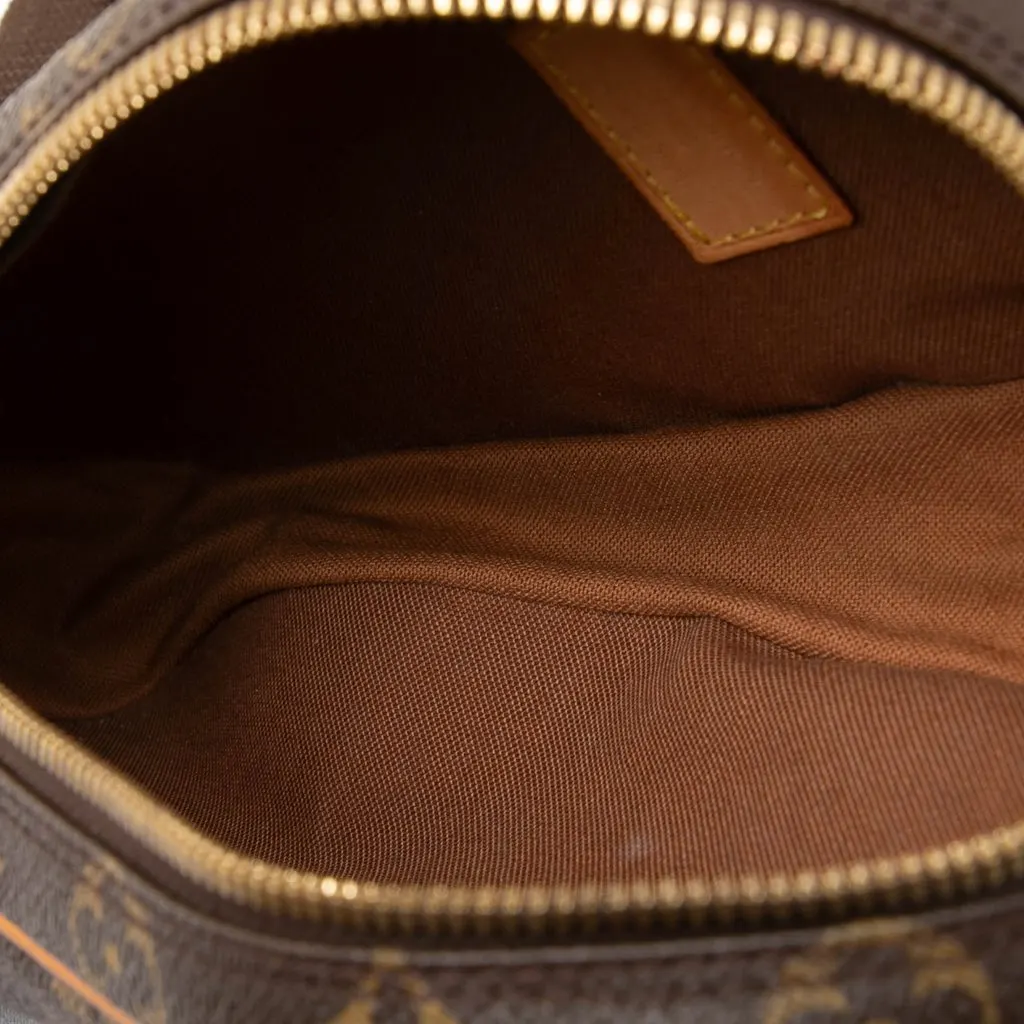 Louis Vuitton Monogram Pochette Gange Brown Canvas Very good - Model View