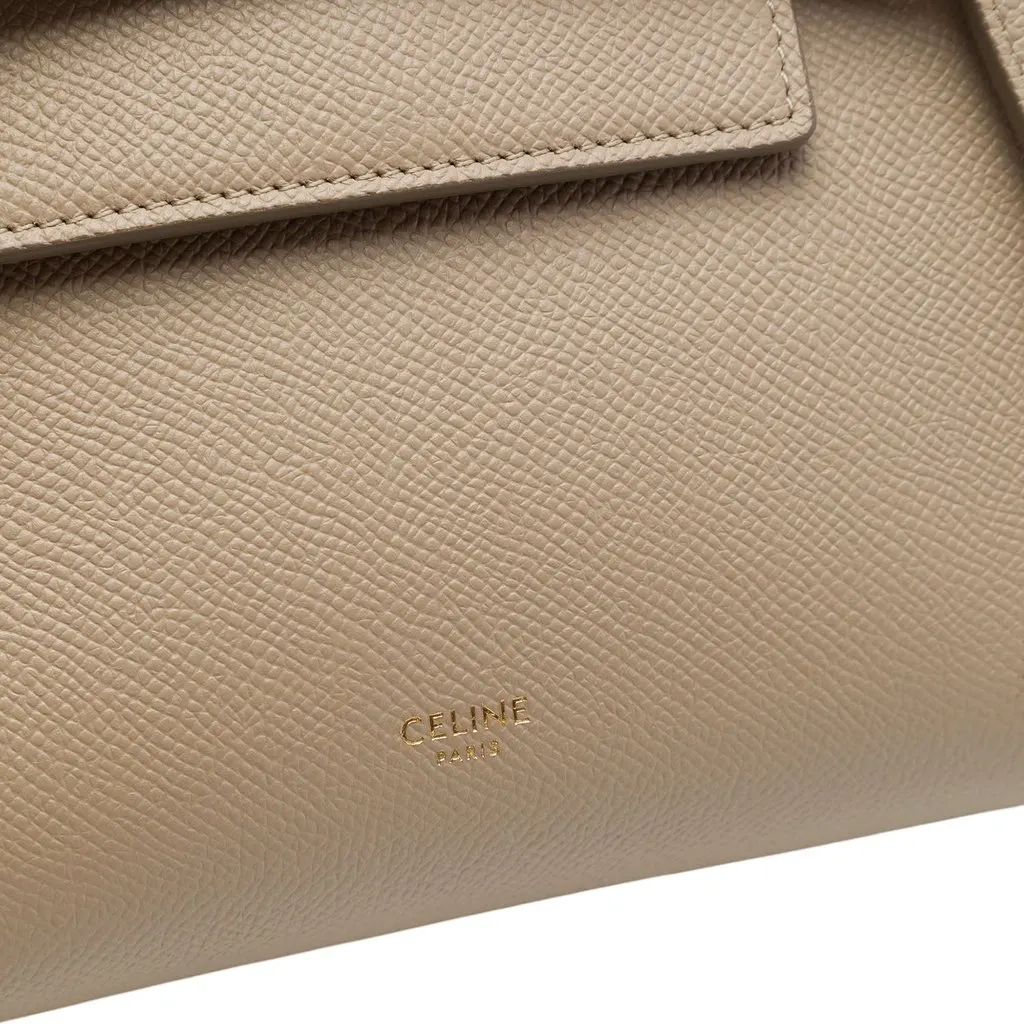 Celine Nano Grained Calfskin Belt Bag Beige Leather Very good - Box View
