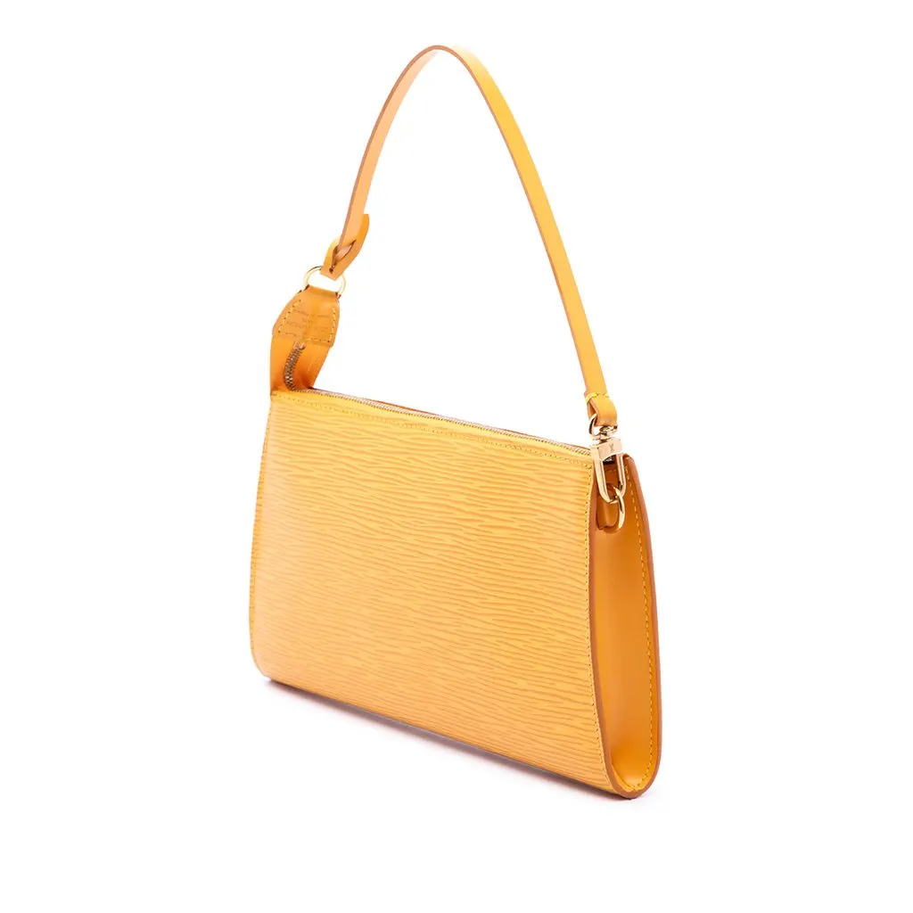 Louis Vuitton Epi Pochette Accessoires Yellow Leather Very good - Back View