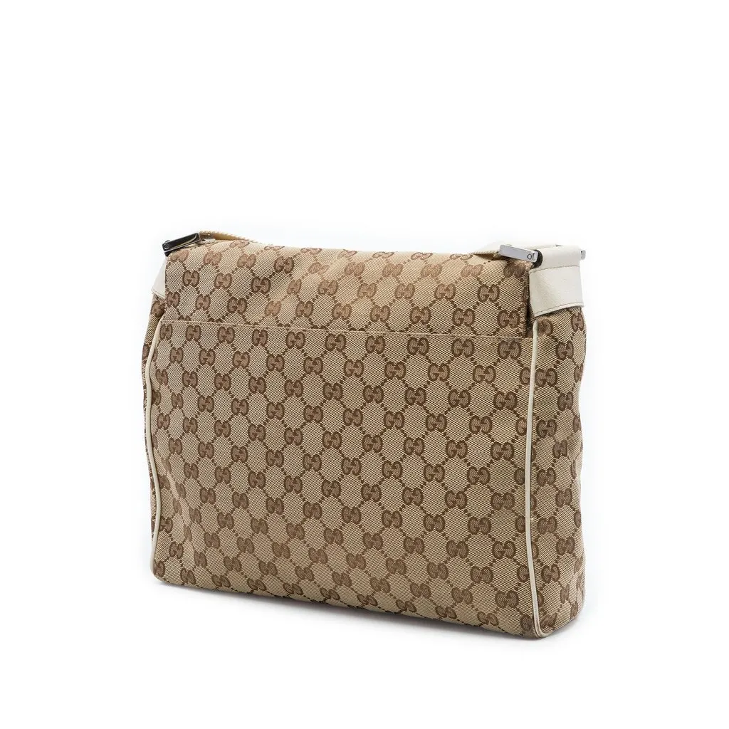 Gucci GG Canvas Crossbody Beige Very good - Back View
