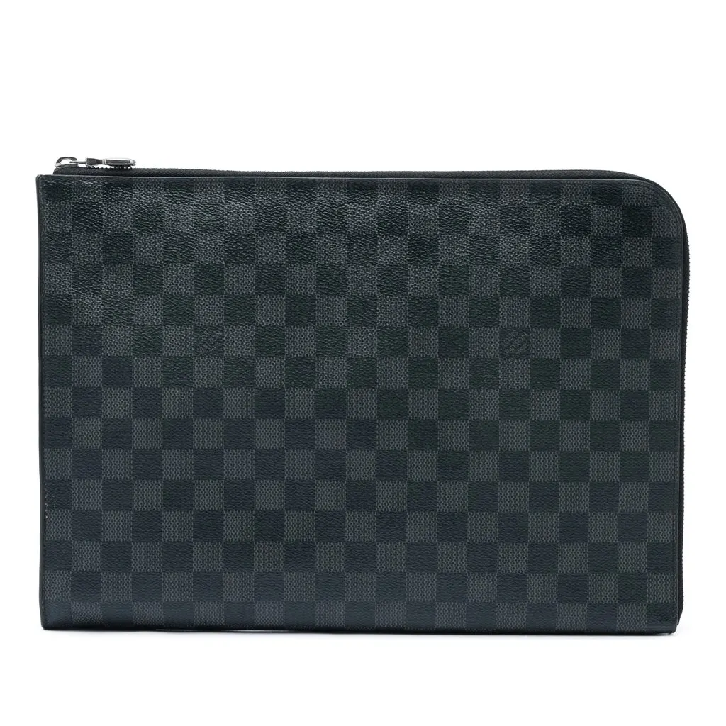Louis Vuitton Damier Graphite Pochette Jour GM Black Canvas Very good - Front View
