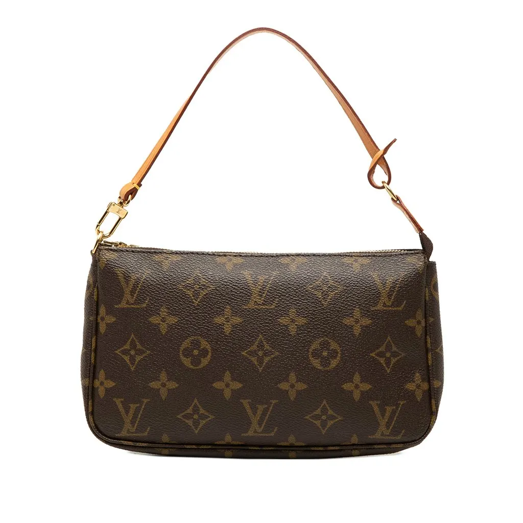 Louis Vuitton Monogram Pochette Accessoires Brown Very good - Front View