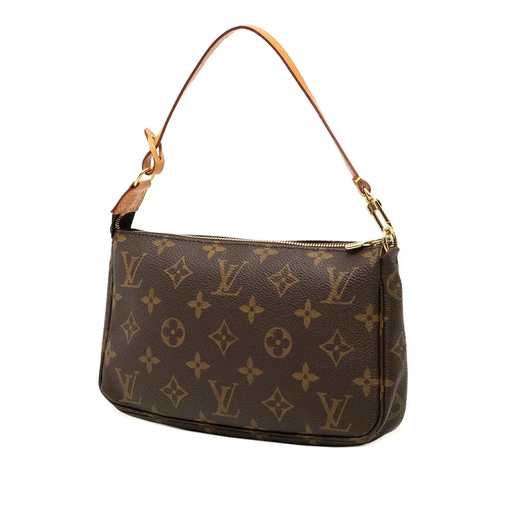Louis Vuitton Monogram Pochette Accessoires Brown Very good - Back View