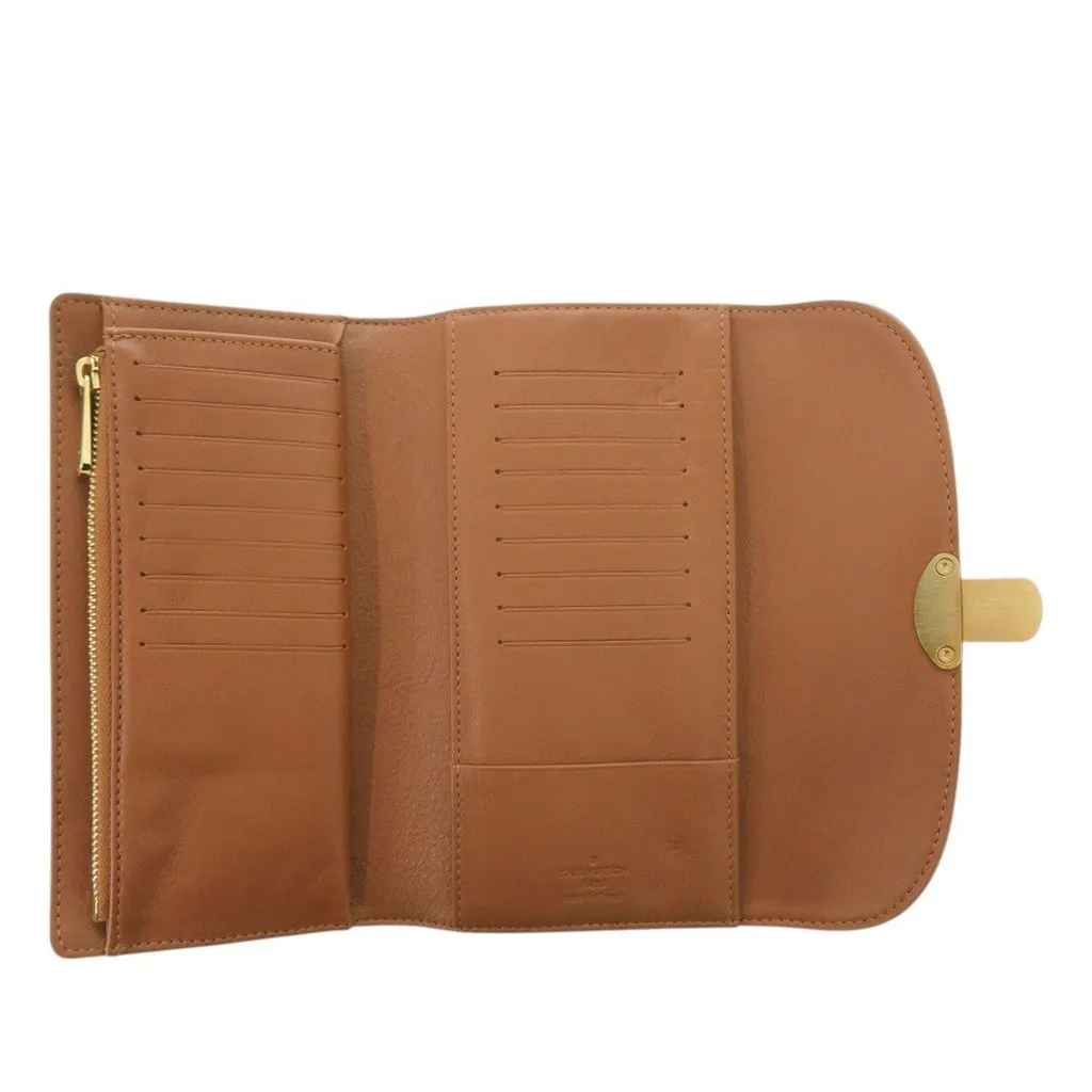 Louis Vuitton Monogram Mahina Portefeuille Amelia Brown Leather Very good - Inside View