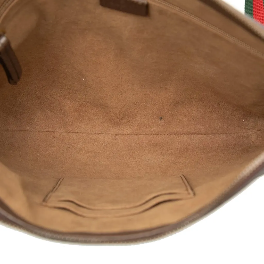 Gucci GG Supreme Web Bengal Crossbody Beige Very good - Model View