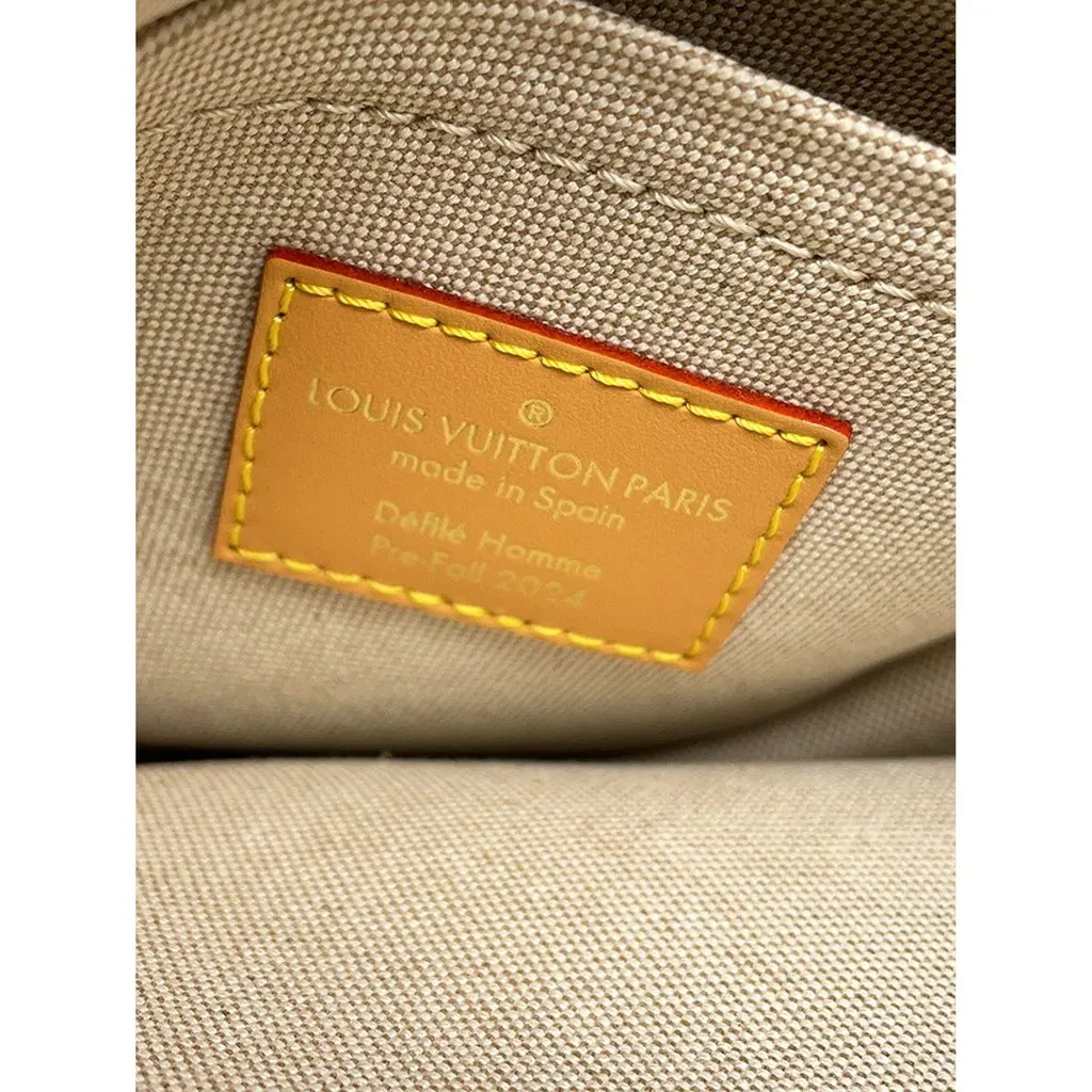 Louis Vuitton Damier Denim 3D Chess Messenger Blue Cotton Very good - Box View