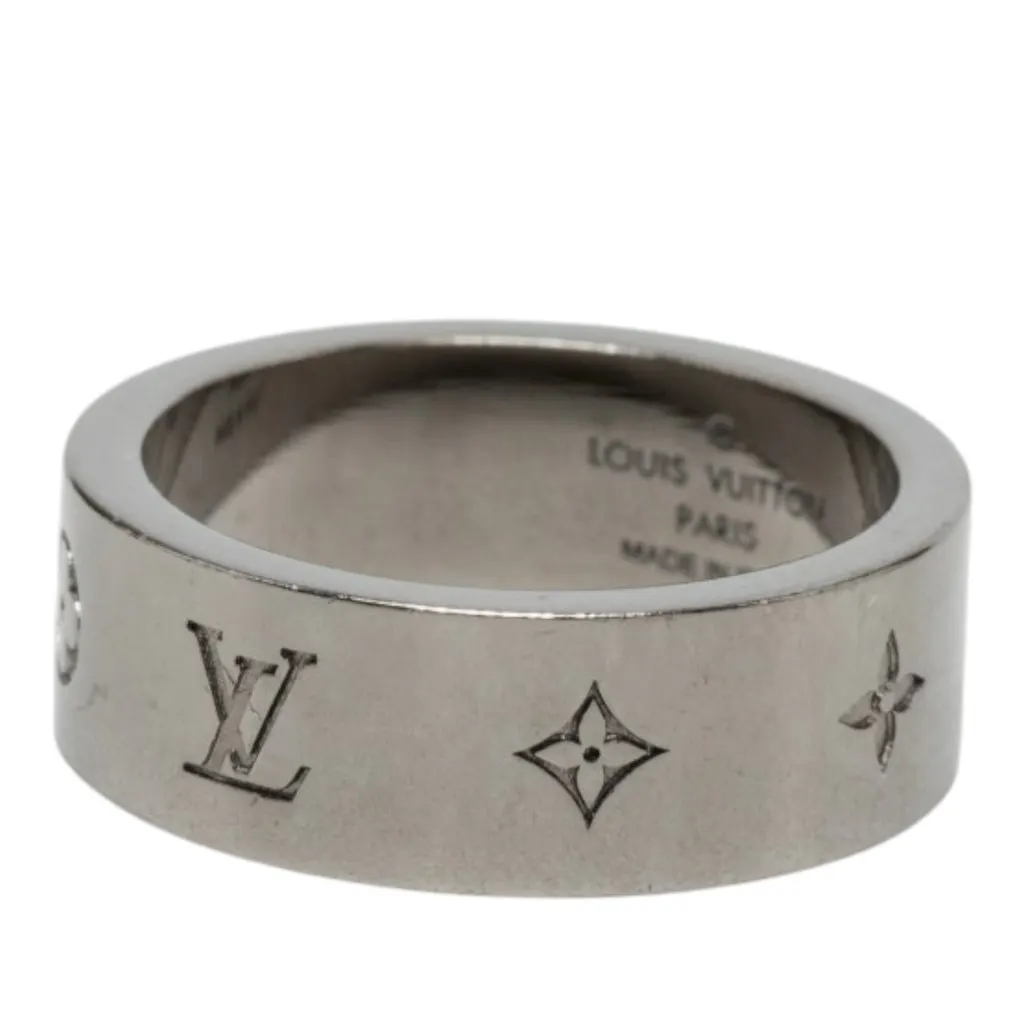 Louis Vuitton Brass Instinct Ring M Silver Metal Very good - Back View