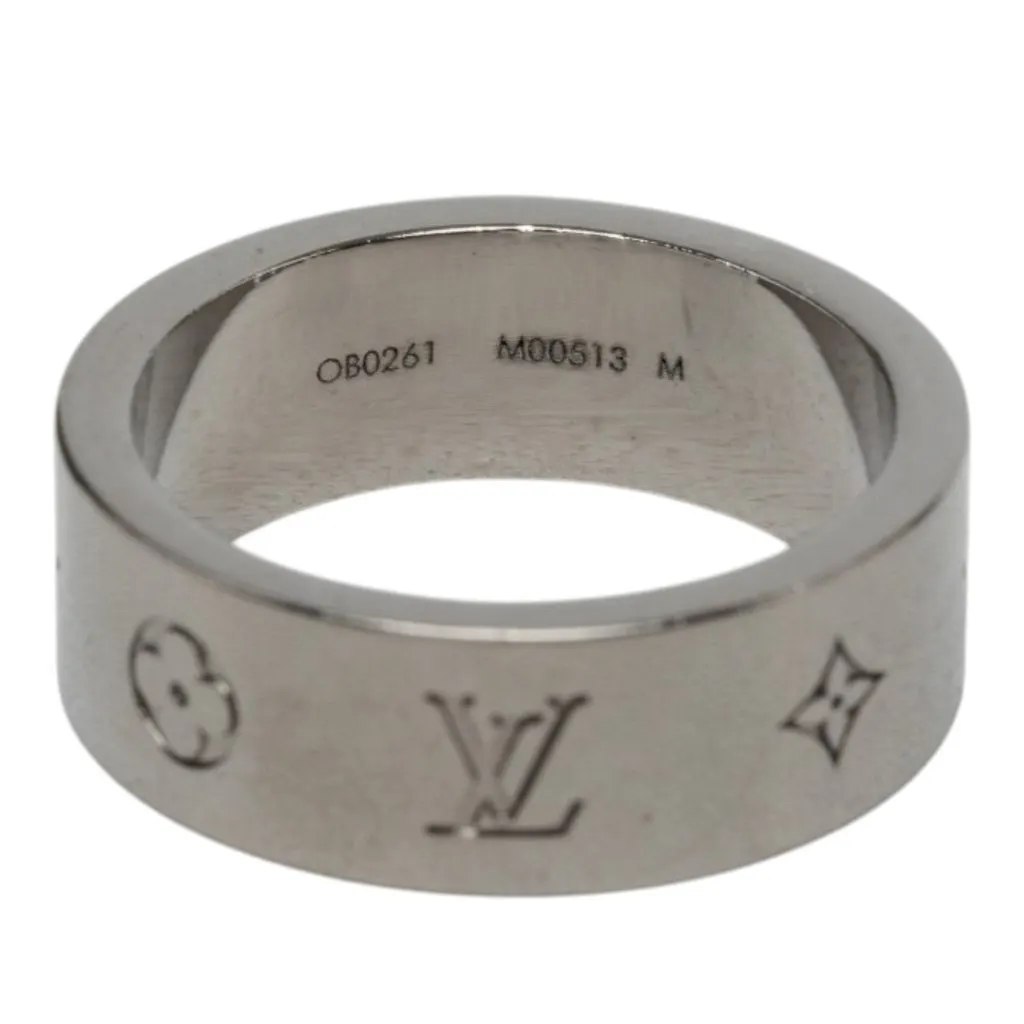 Louis Vuitton Brass Instinct Ring M Silver Metal Very good - Model View