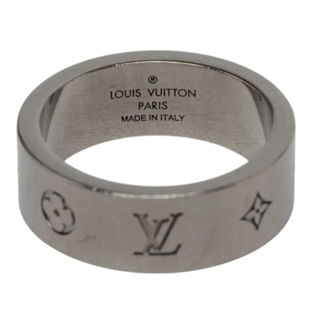 Louis Vuitton Brass Instinct Ring M Silver Metal Very good - Box View
