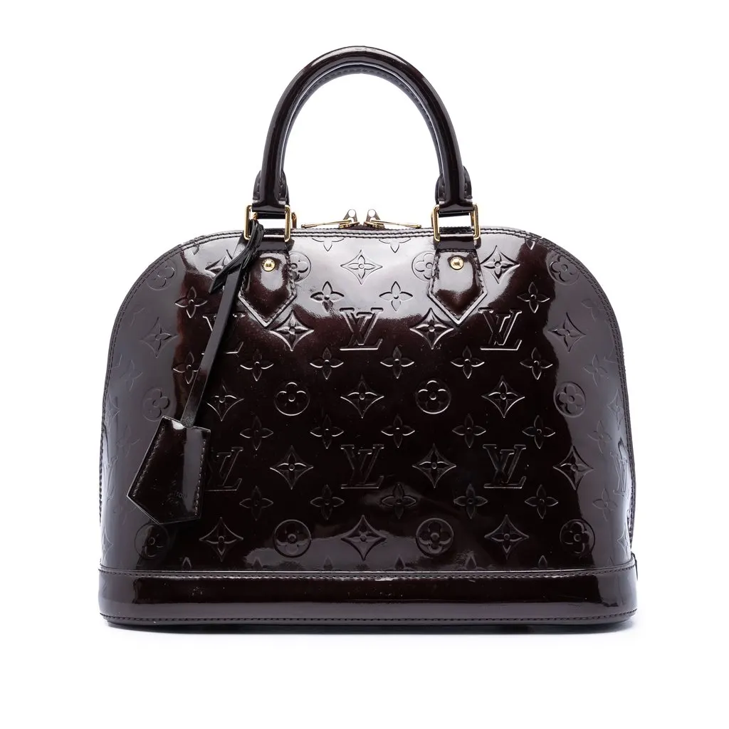 Louis Vuitton Monogram Vernis Alma PM Purple Leather Very good - Front View