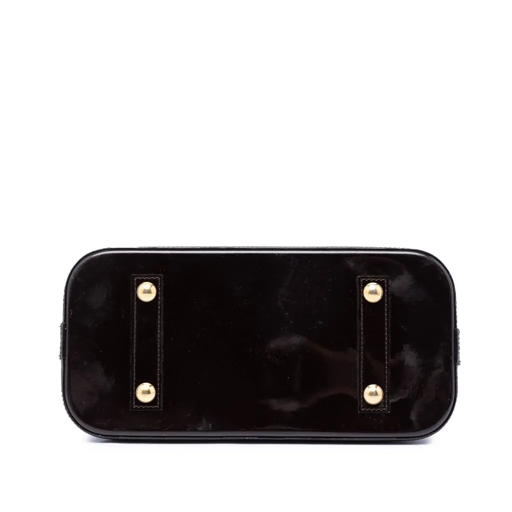 Louis Vuitton Monogram Vernis Alma PM Purple Leather Very good - Inside View