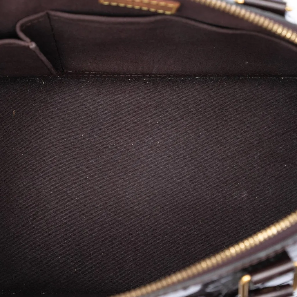 Louis Vuitton Monogram Vernis Alma PM Purple Leather Very good - Model View