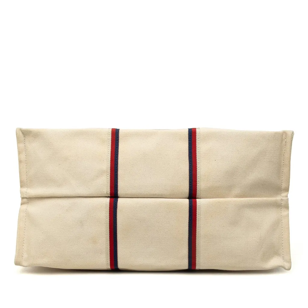Gucci Canvas Ouroboros Vertical Tote Beige Canvas Very good - Inside View