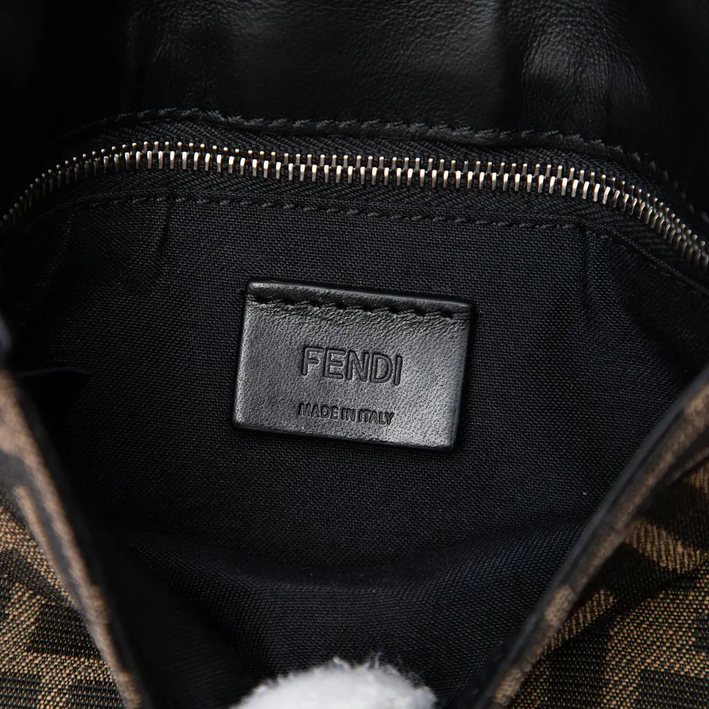 Fendi Zucca Canvas Convertible Baguette Pouch Brown Very good - Box View