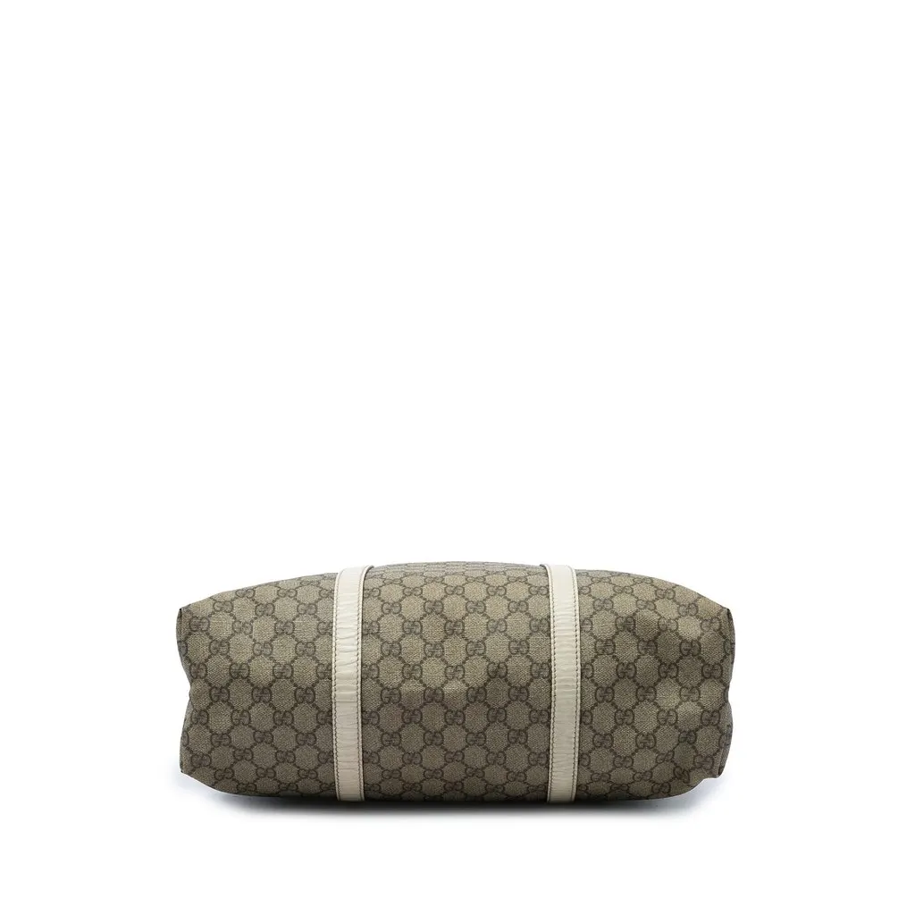 Gucci GG Supreme Joy Vertical Tote Beige Canvas Good - Inside View