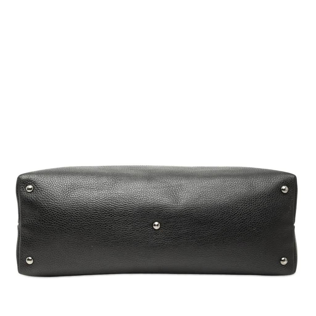 Gucci GG Denim Tote Black Denim Good - Inside View