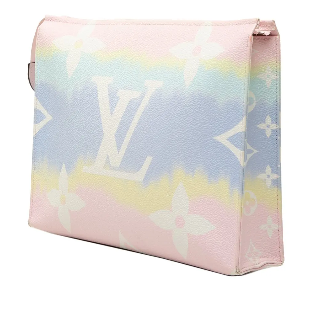 Louis Vuitton Monogram Escale Toiletry Pouch 26 Pink Very good - Back View