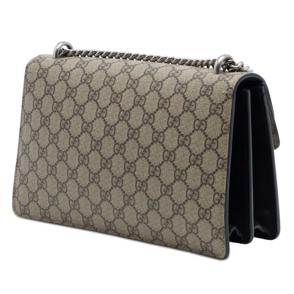 Gucci Medium GG Supreme Dionysus Shoulder Bag Beige Very good - Back View