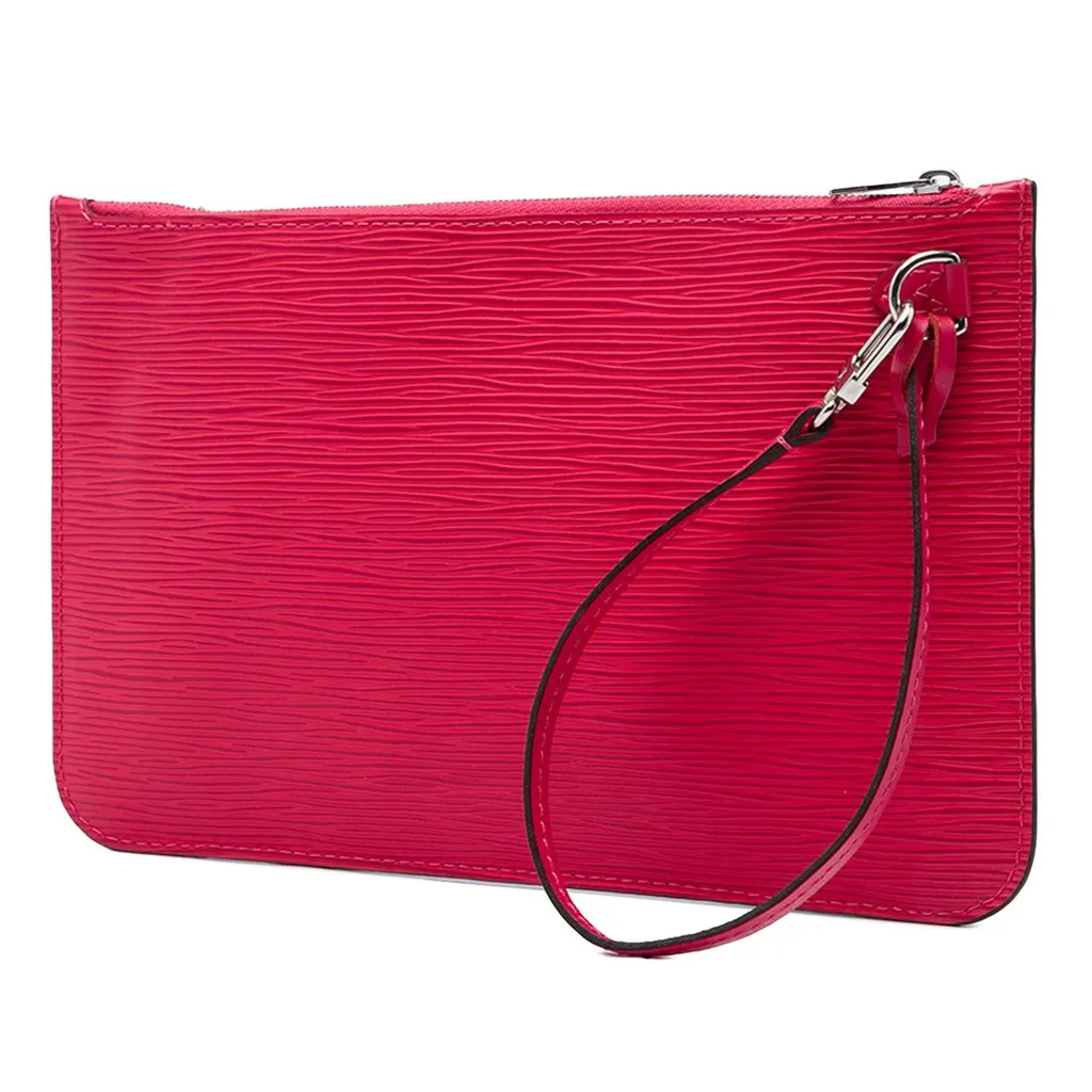 Louis Vuitton Epi Neverfull Pouch Red Leather Very good - Back View