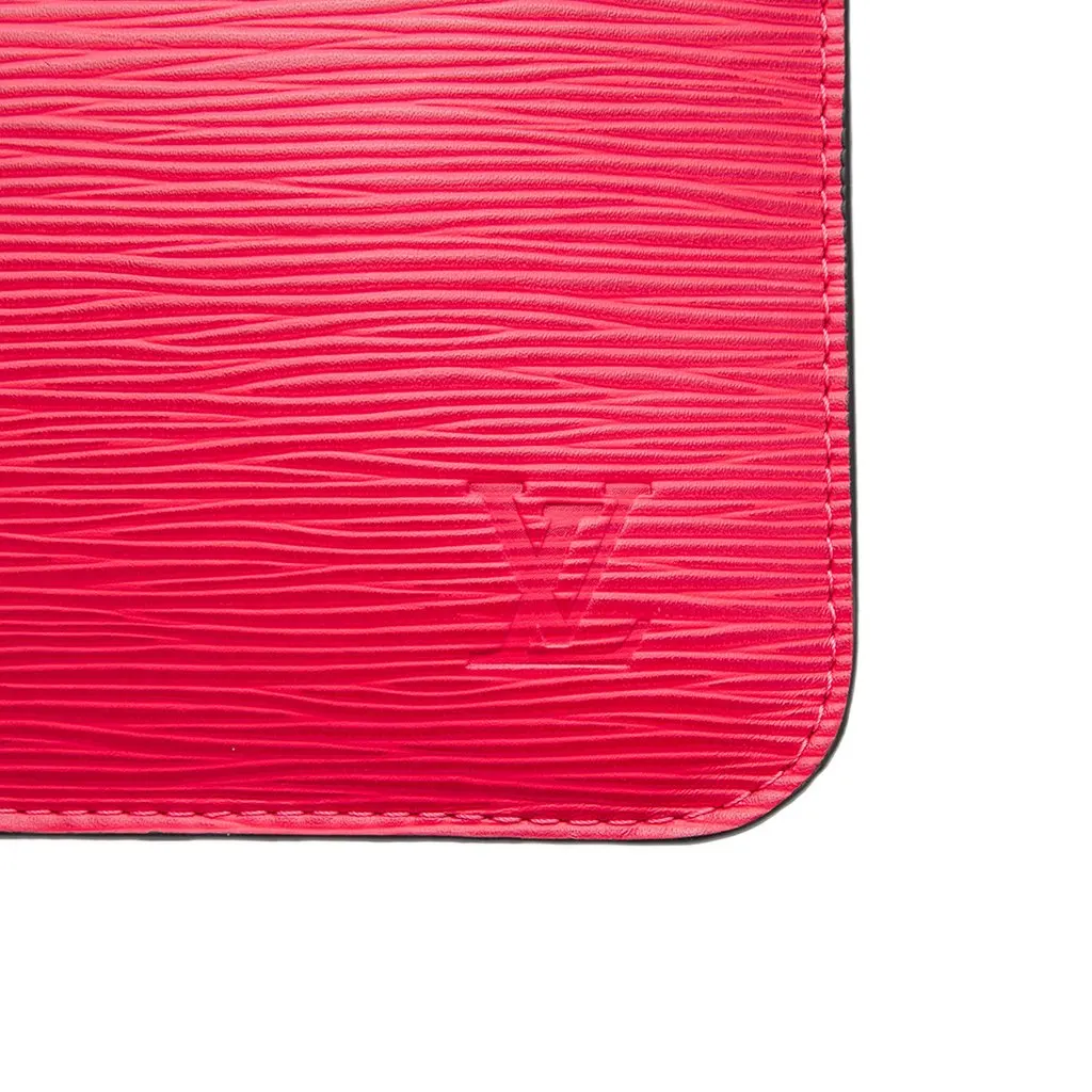 Louis Vuitton Epi Neverfull Pouch Red Leather Very good - Box View