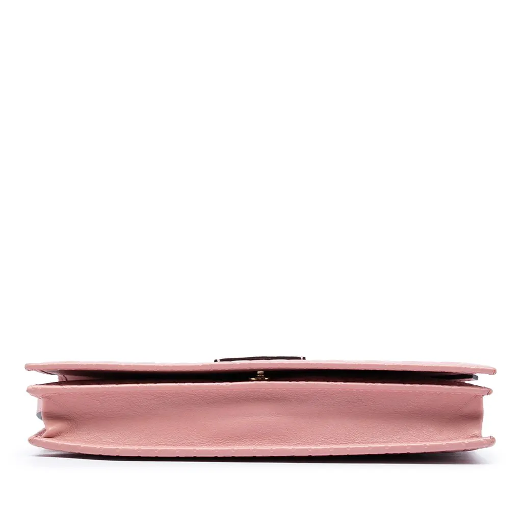 Gucci Microguccissima Wallet on Strap Pink Leather Very good - Inside View