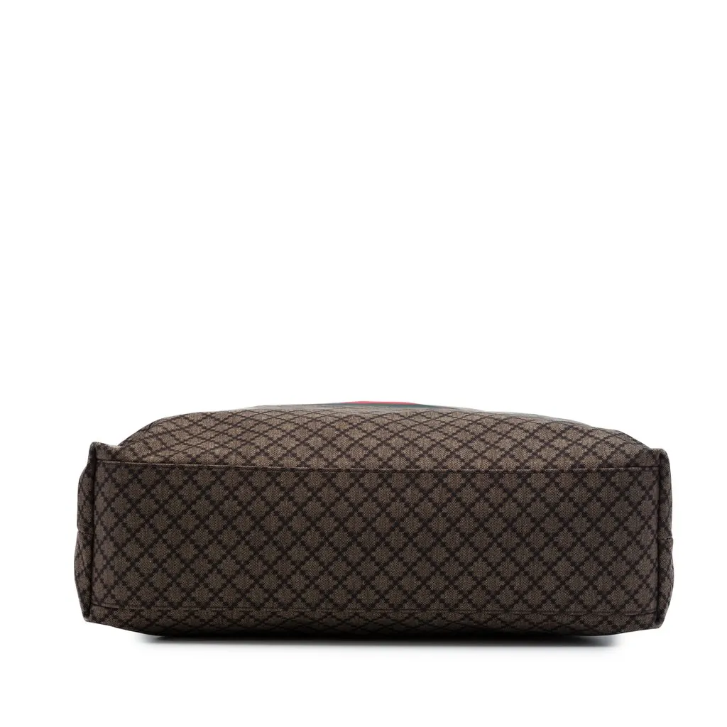 Gucci Diamante Nylon Web Tote Brown Very good - Inside View