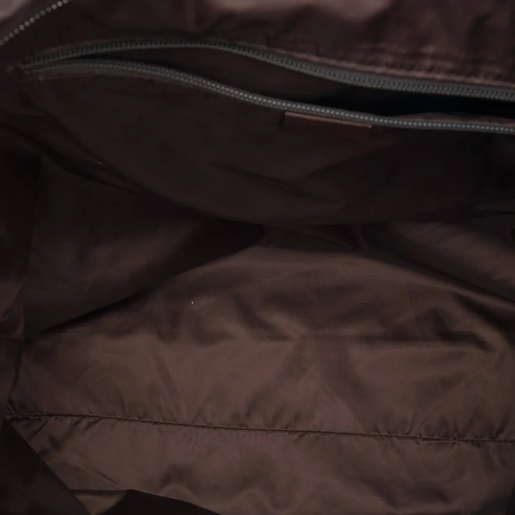 Gucci Diamante Nylon Web Tote Brown Very good - Model View