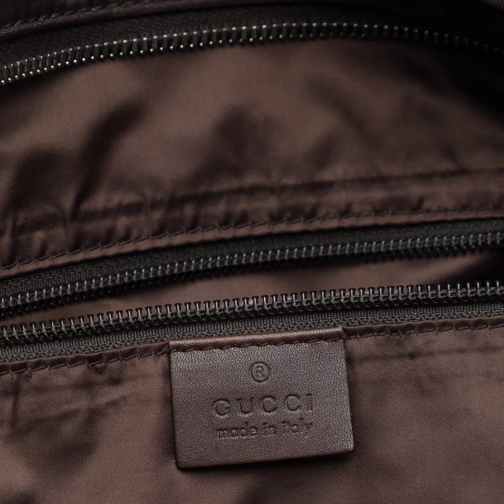 Gucci Diamante Nylon Web Tote Brown Very good - Box View