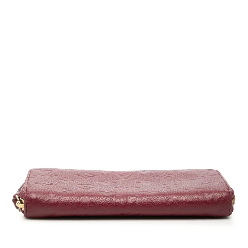 Louis Vuitton Monogram Empreinte Zippy Long Wallet Red Leather Good - Inside View