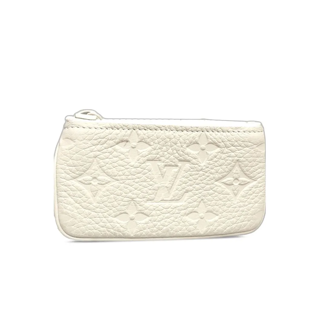 Louis Vuitton Monogram Empreinte Pochette Cles White Leather Very good - Inside View