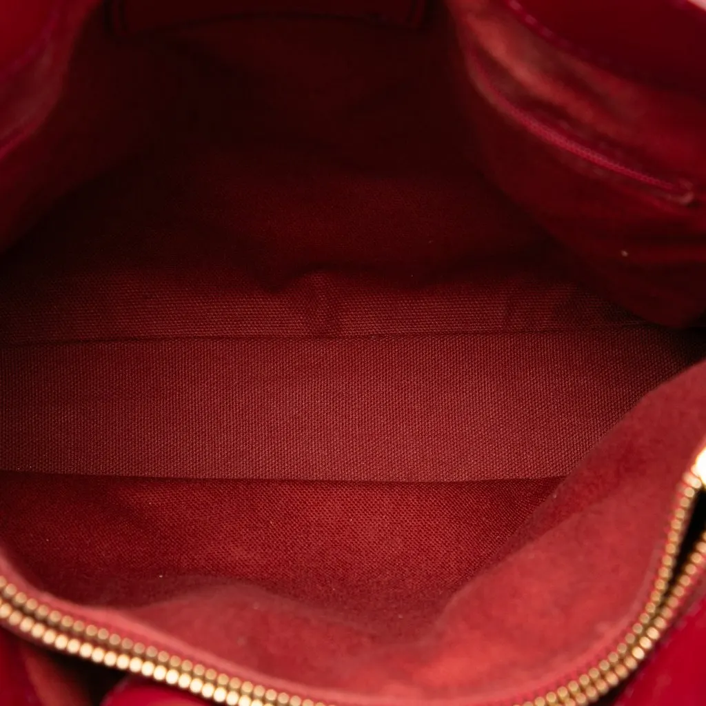 Burberry Haymarket Check Coated Canvas Golderton Satchel Beige Very good - Model View