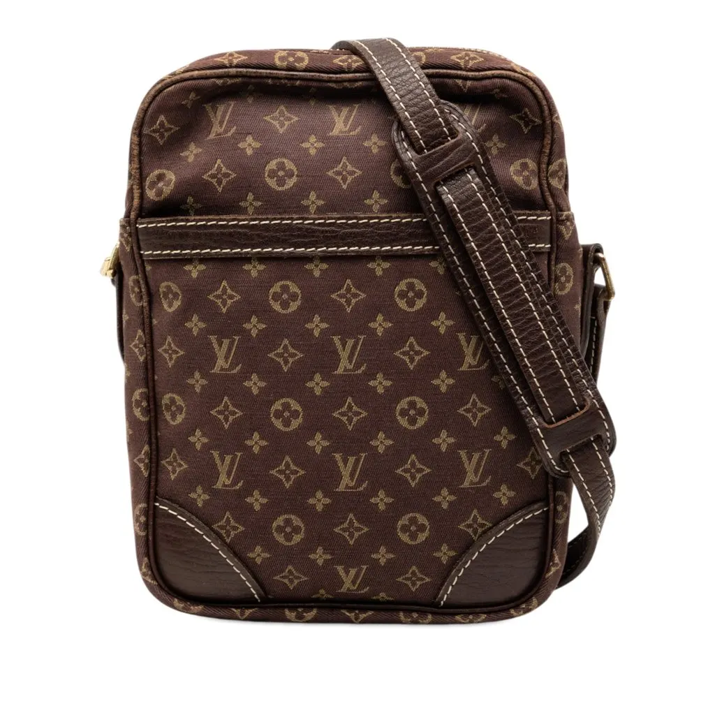 Louis Vuitton Monogram Mini Lin Danube Brown Canvas Good - Front View