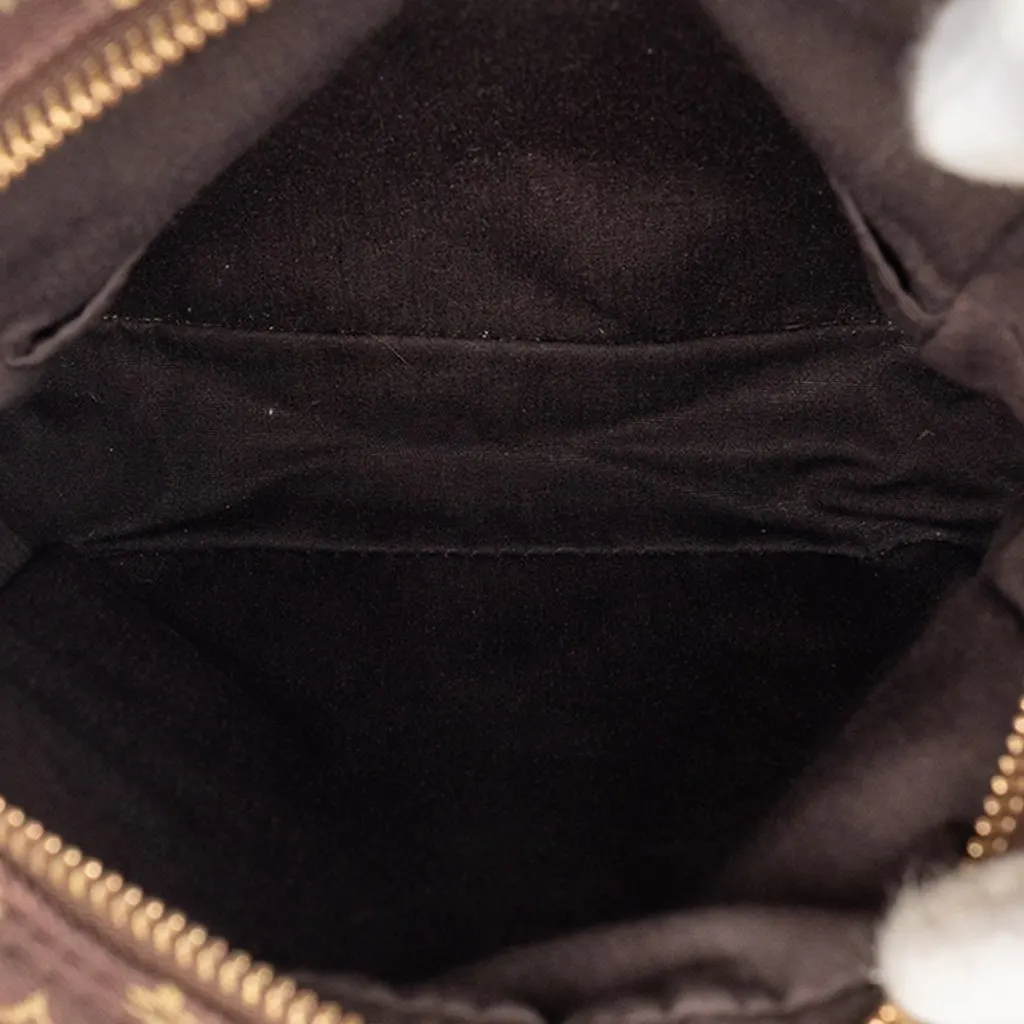 Louis Vuitton Monogram Mini Lin Danube Brown Canvas Good - Model View