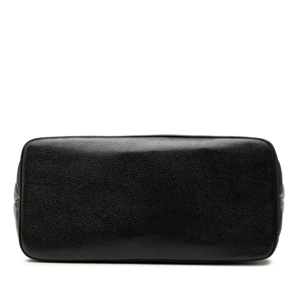 Chanel Caviar Medallion Tote Black Leather Very good - Inside View