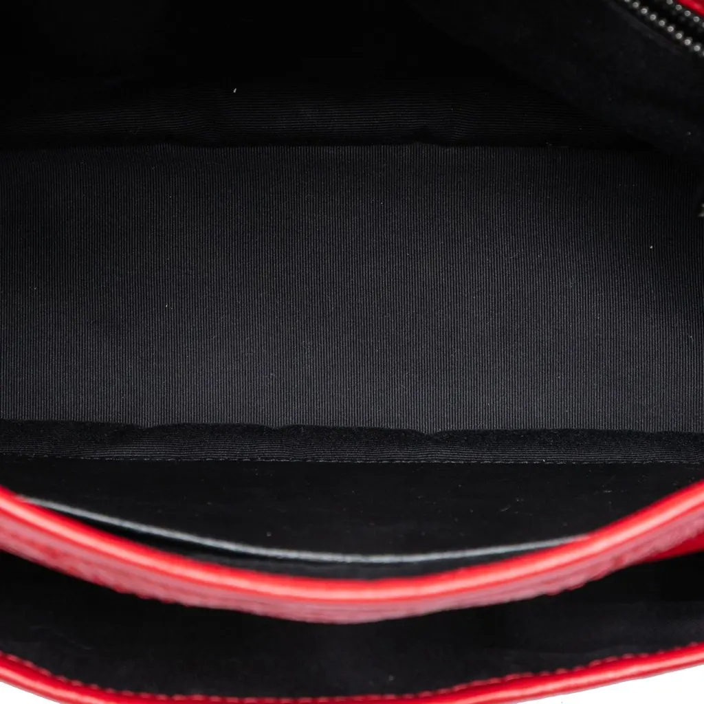 Saint Laurent Medium Crinkled Calfskin Niki Red Leather Very good - Model View