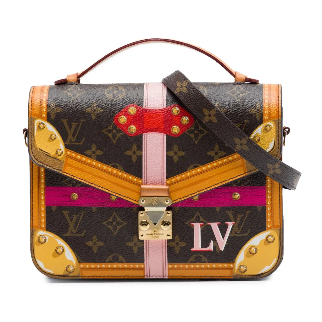 Louis Vuitton Monogram Summer Trunks Pochette Metis Brown Very good - Front View