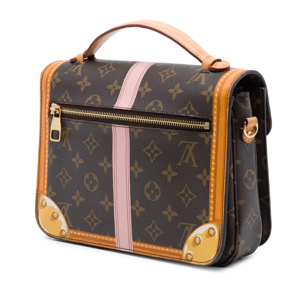 Louis Vuitton Monogram Summer Trunks Pochette Metis Brown Very good - Back View