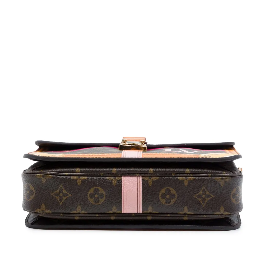Louis Vuitton Monogram Summer Trunks Pochette Metis Brown Very good - Inside View