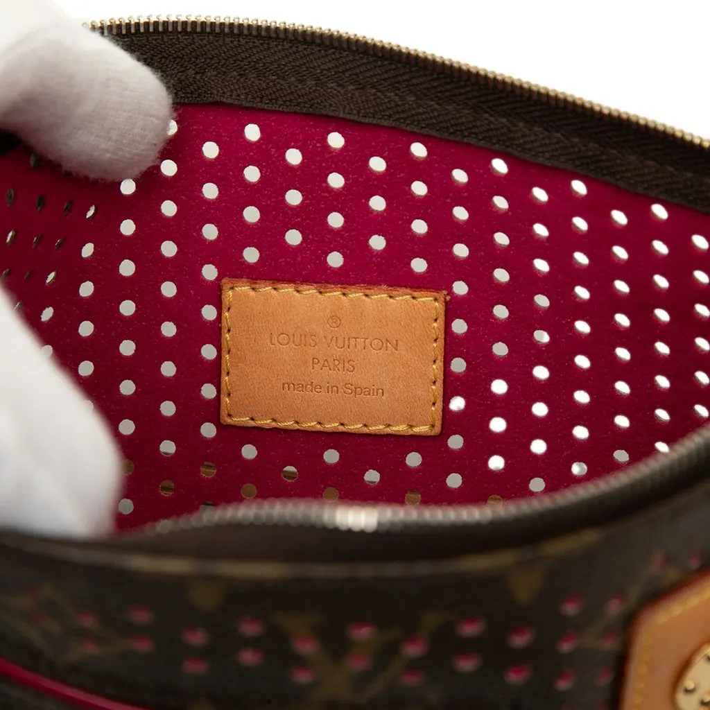 Louis Vuitton Monogram Perforated Pochette Accessoires Brown Canvas Good - Box View