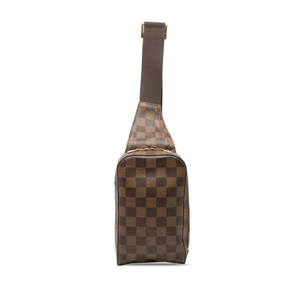 Louis Vuitton Damier Ebene Geronimos Brown Canvas Good - Front View