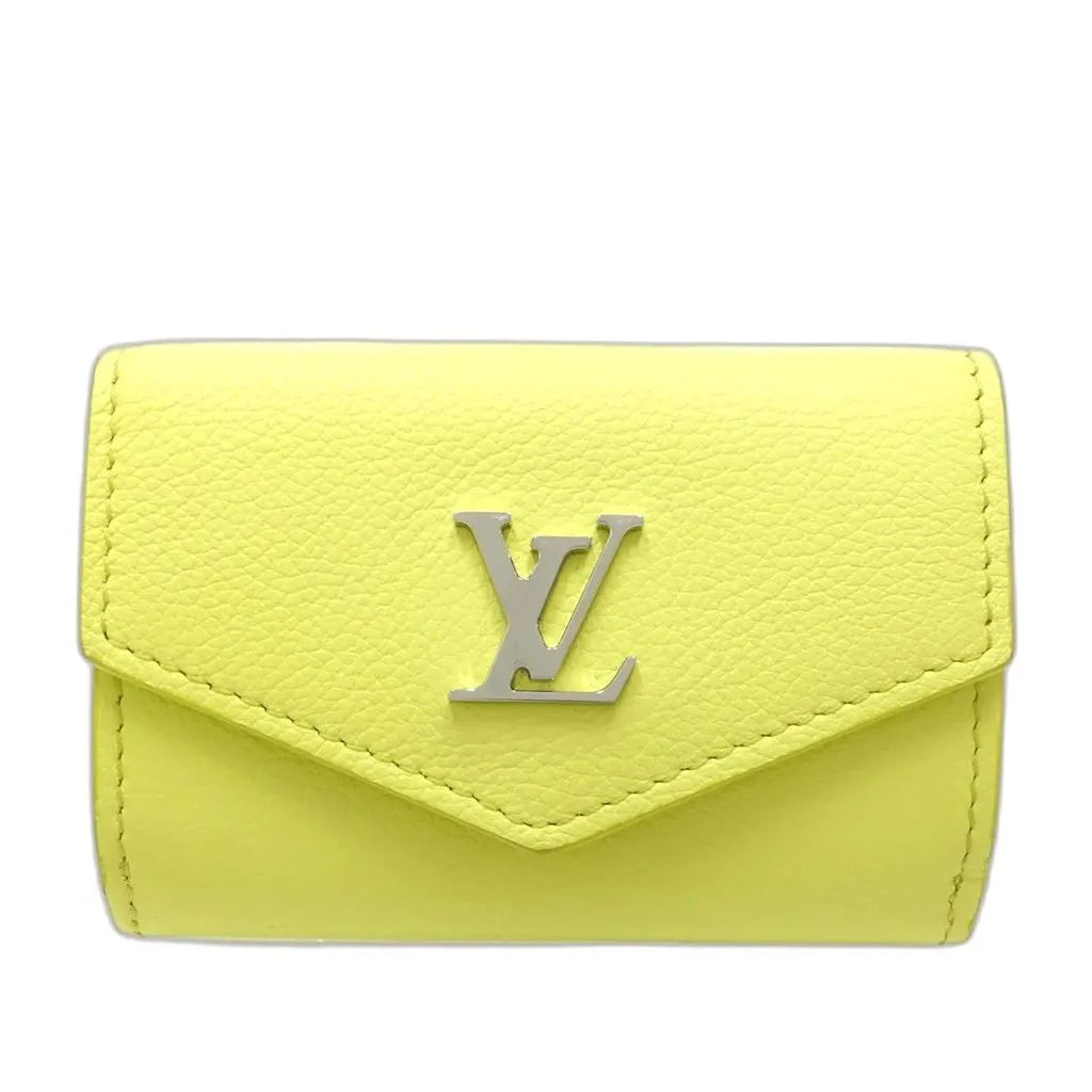 Louis Vuitton Taurillon Lockmini Wallet Yellow Leather Very good - Front View