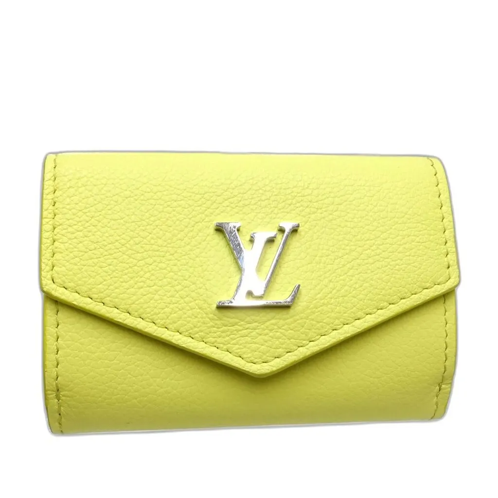Louis Vuitton Taurillon Lockmini Wallet Yellow Leather Very good - Back View
