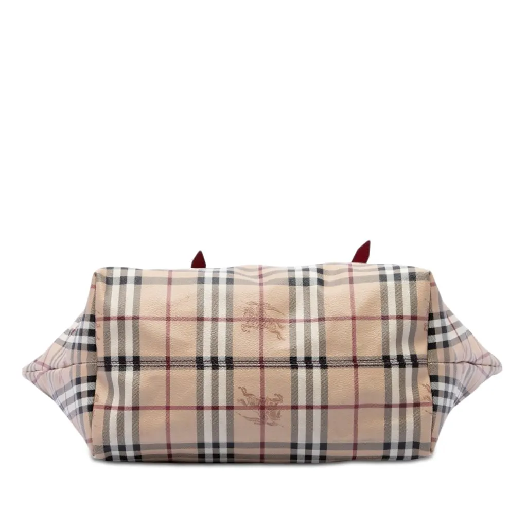 Burberry Medium Haymarket Check Coated Canvas Salisbury Tote Beige Very good - Inside View