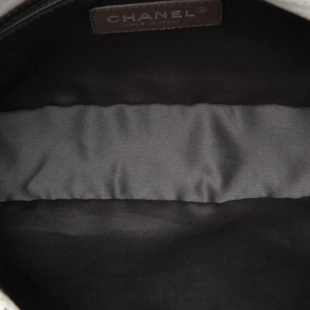 Chanel Small Perforated Calfskin Reissue 2.55 Drill Flap White Leather Very good - Model View