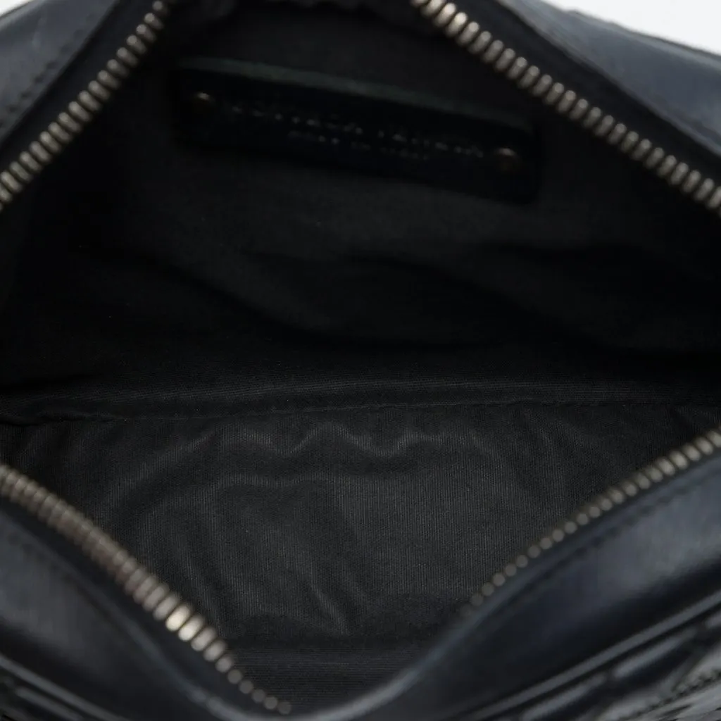 Bottega Veneta Nappa Intrecciato Camera Bag Black Leather Very good - Model View