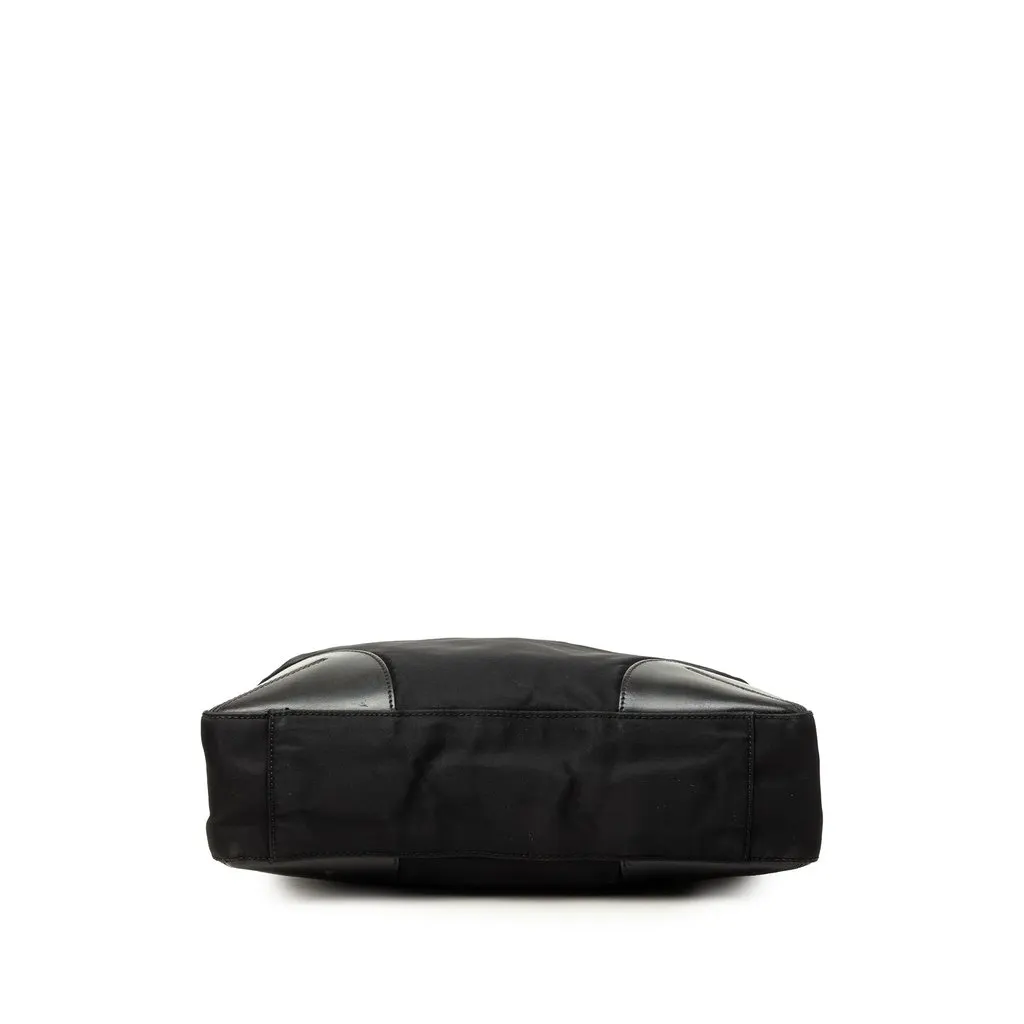 Prada Vitello Trimmed Tessuto Tote Black Polyamide Very good - Inside View