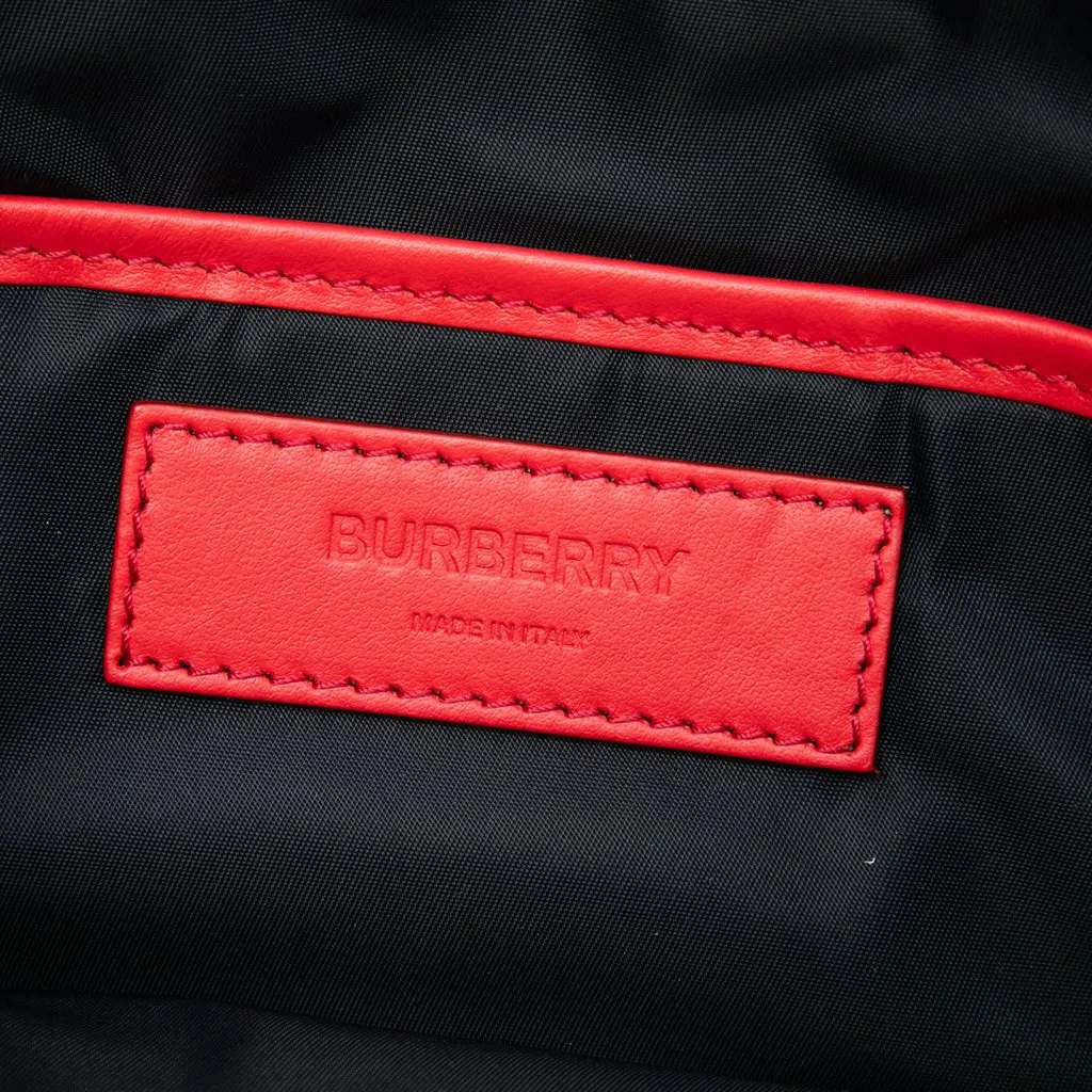 Burberry TB Monogram Nylon Flat Messenger Bag Beige Very good - Box View