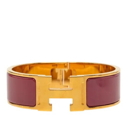Hermès Wide Enamel Clic Clac H Bracelet PM