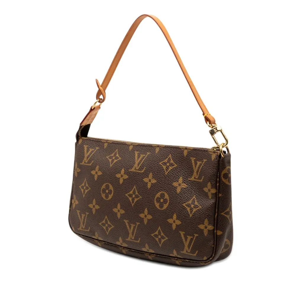 Louis Vuitton Monogram Pochette Accessoires Brown Very good - Back View