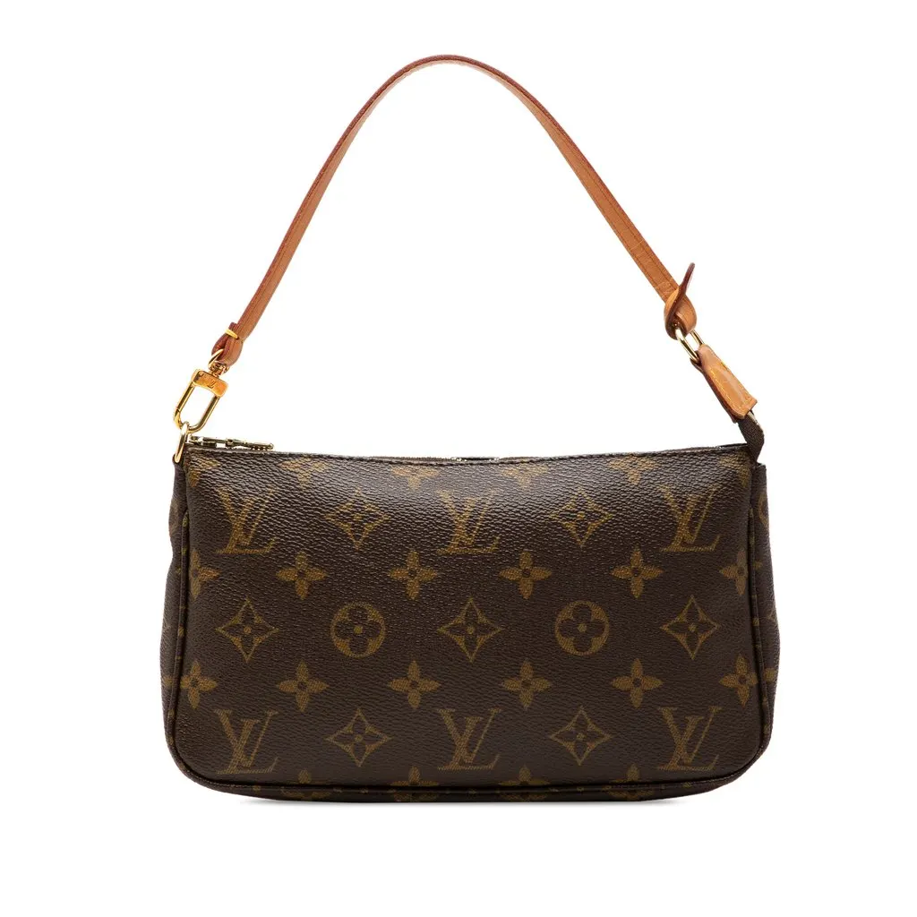 Louis Vuitton Monogram Pochette Accessoires Brown Very good - Front View